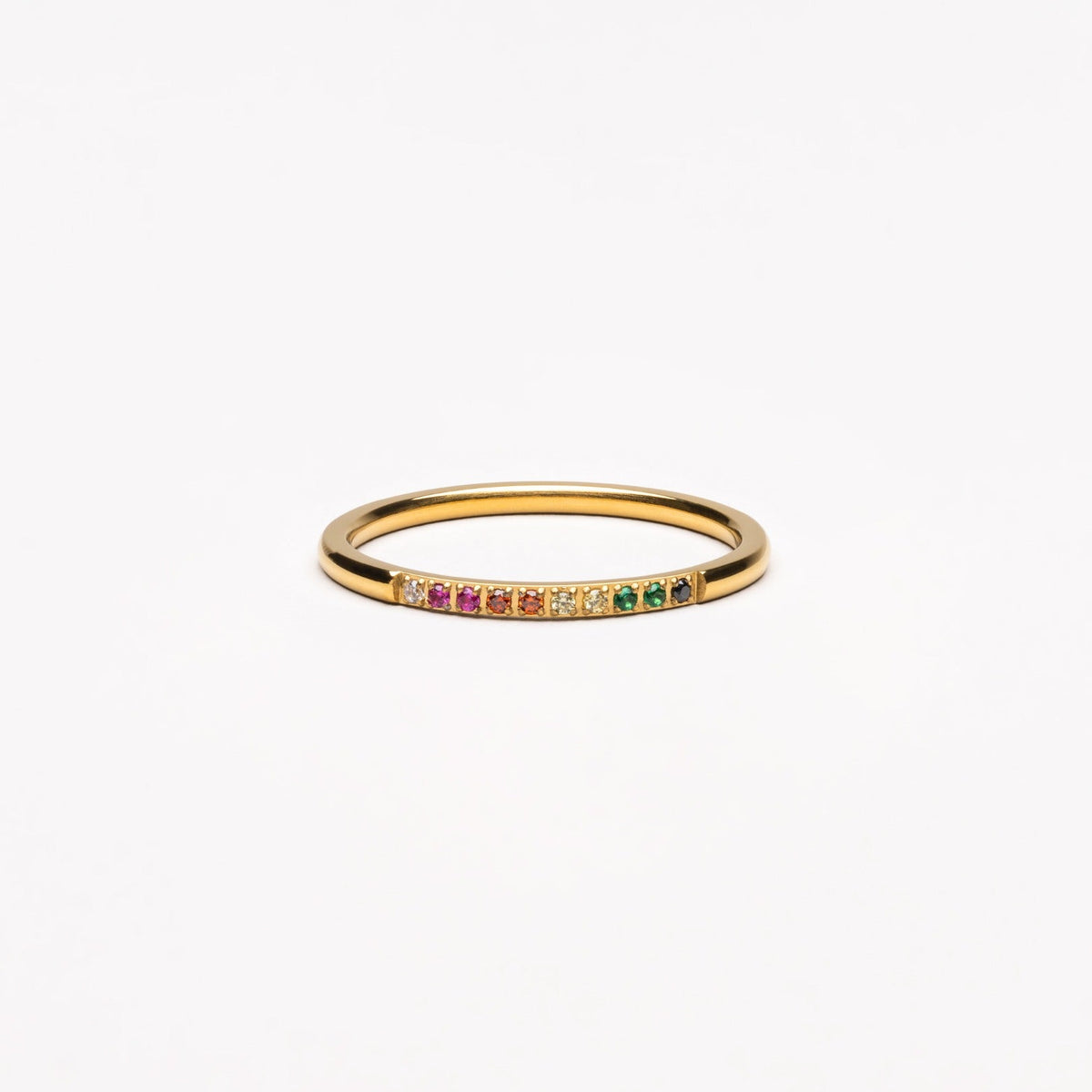 Bruce & Co Golden Hour – Rainbow Zircon Band Ring