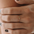 Bruce & Co Golden Hour – Rainbow Zircon Band Ring