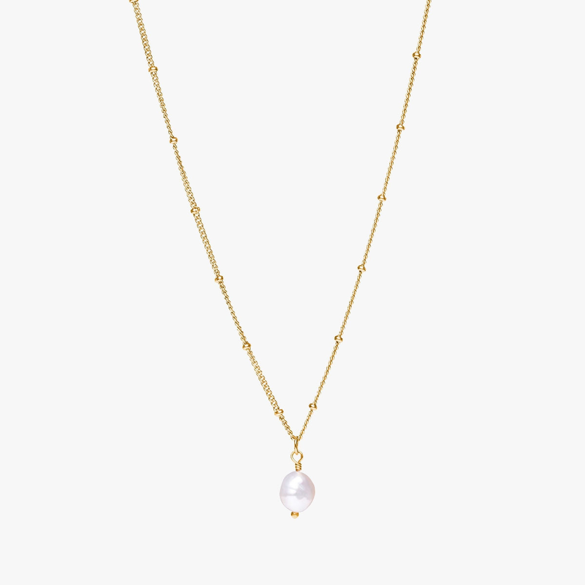 Bruce & Co Baroque Freshwater Pearl Pendant Necklace, 8 mm