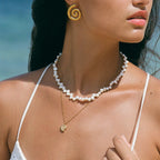 Bruce & Co Sunseeker – Irregular Freshwater Pearl Choker, 36–41 cm