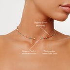 Bruce & Co Liberty – Multicolor Enamel Choker Necklace