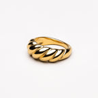 Bruce & Co Croissant – Ridged Dome Band Ring