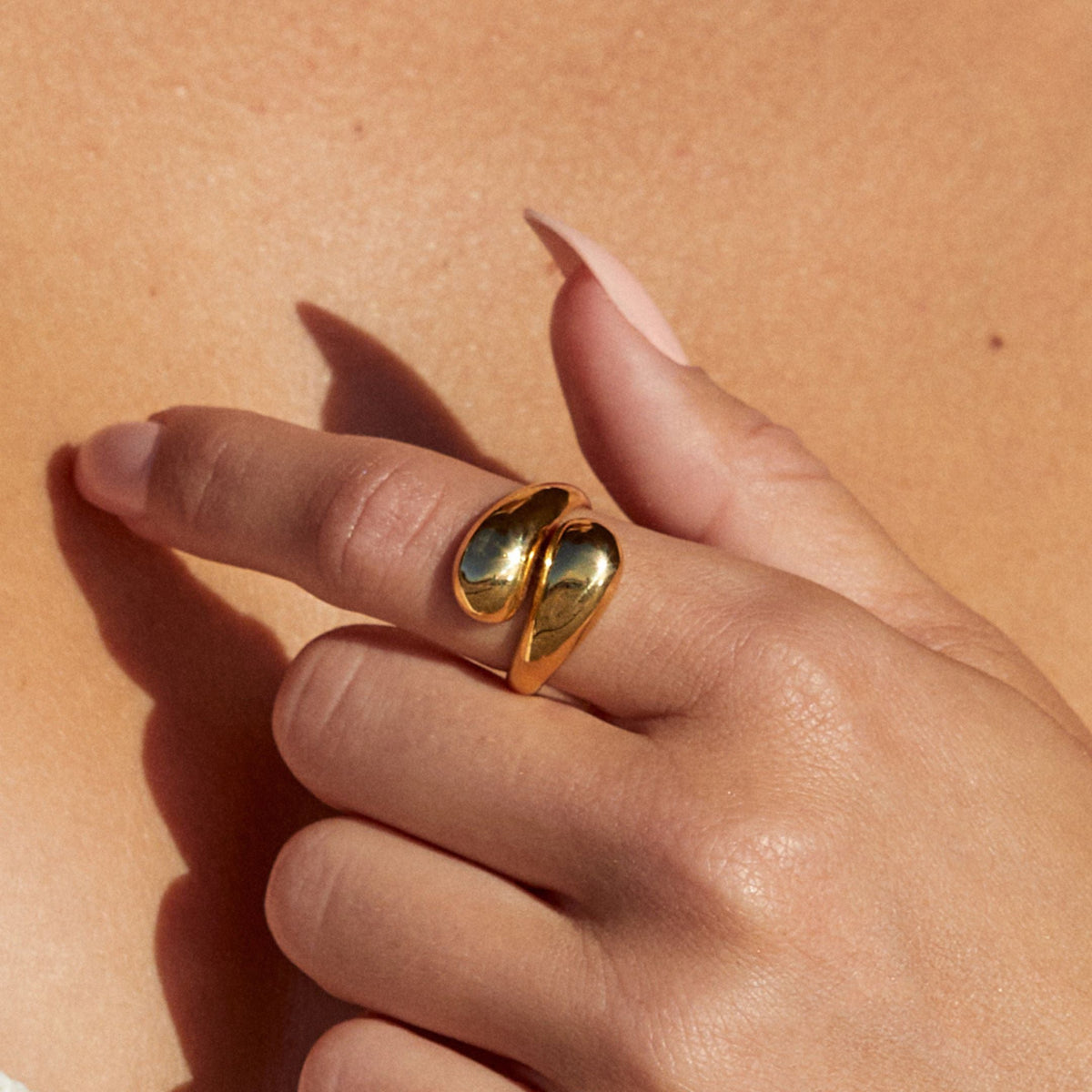 Bruce & Co Double Twist – Open Wrap Statement Ring