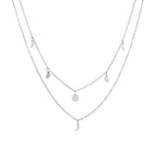 Bruce & Co Rio – Triple Layer Disc Charm Necklace