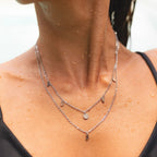 Bruce & Co Rio – Triple Layer Disc Charm Necklace