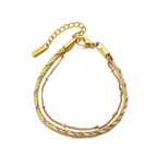 Bruce & Co Rio – Colorful Enamel Layered Bracelet, 16 cm