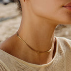 Bruce & Co Riviera – Four Layer Chain Choker, 36 cm