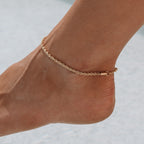 Bruce & Co Calvi – Rope Chain Anklet, 3 mm × 22 cm