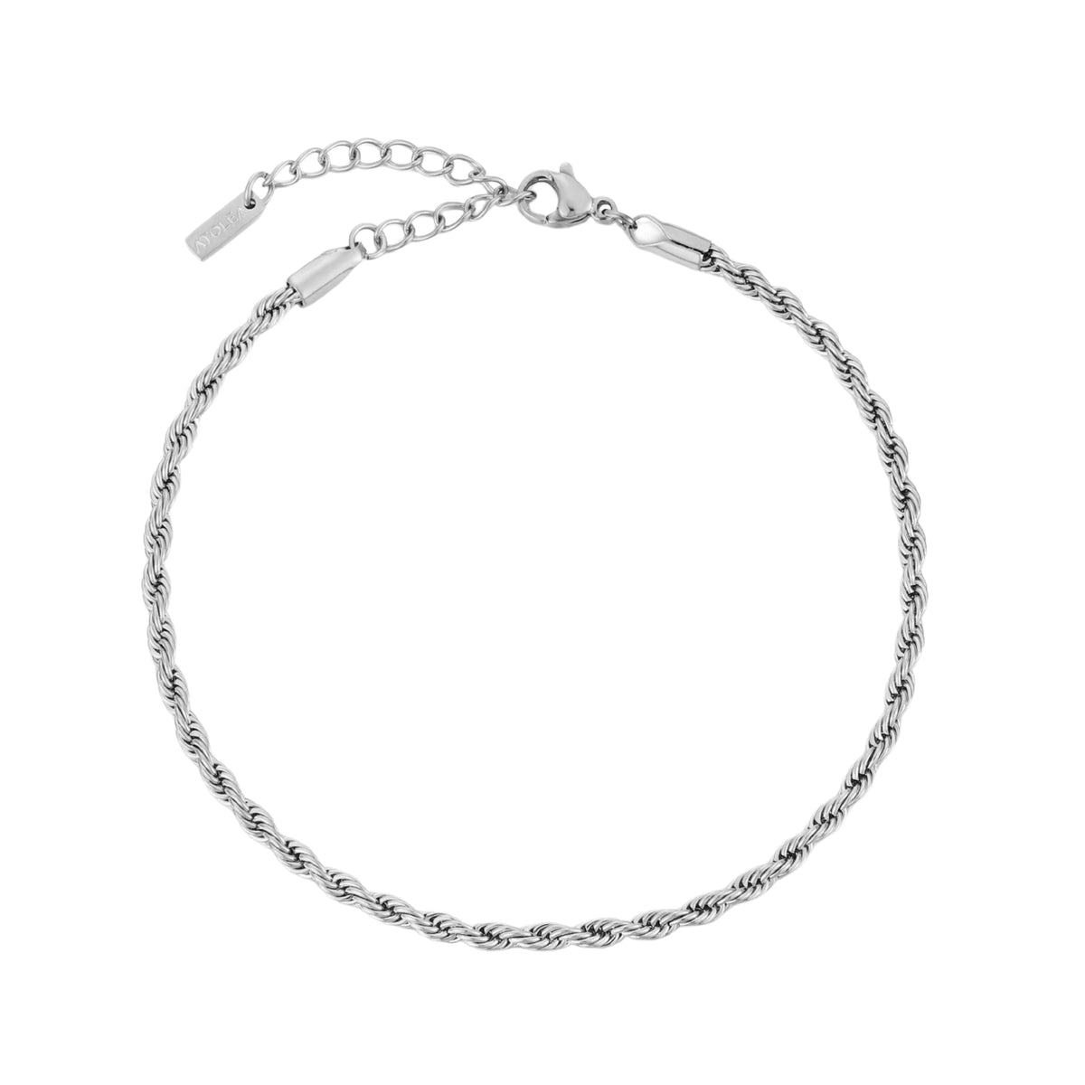 Bruce & Co Calvi – Rope Chain Bracelet, 3 mm, 16–20 cm
