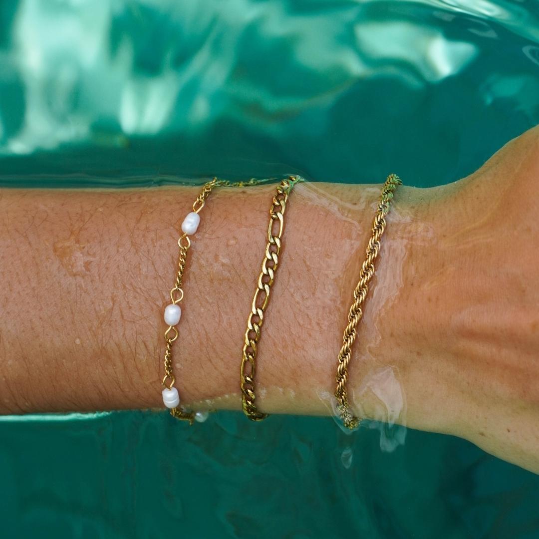 Bruce & Co Calvi – Rope Chain Bracelet, 3 mm, 16–20 cm