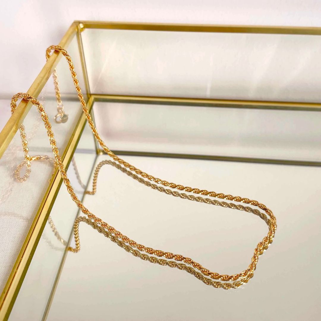 Bruce & Co Calvi – Rope Chain Necklace, 2 mm × 39 cm