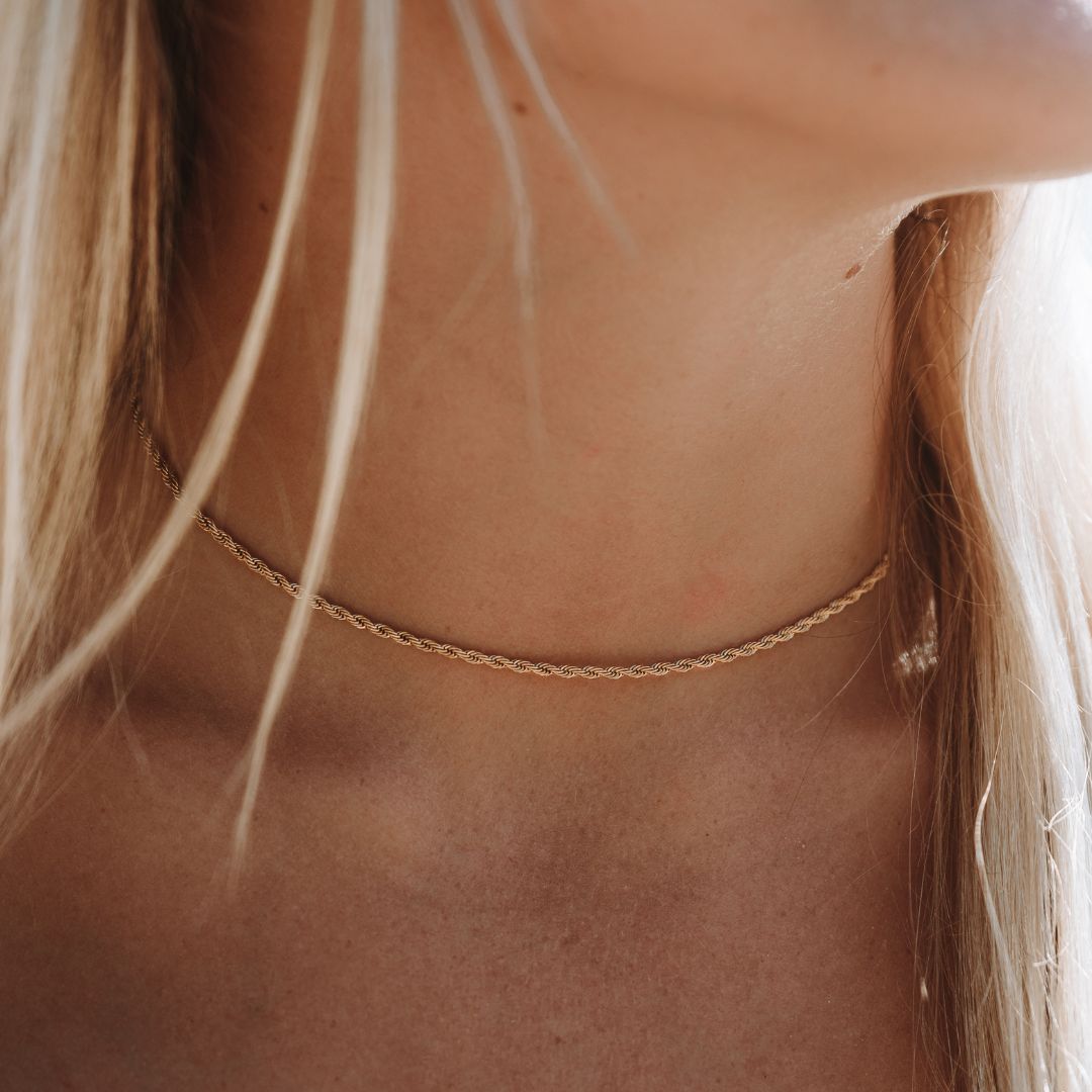 Bruce & Co Calvi – Rope Chain Necklace, 2 mm × 39 cm
