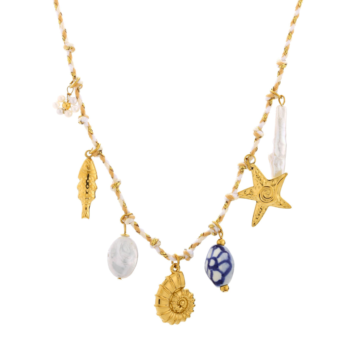 Bruce & Co Maré – Sea Charm and Freshwater Pearl Necklace