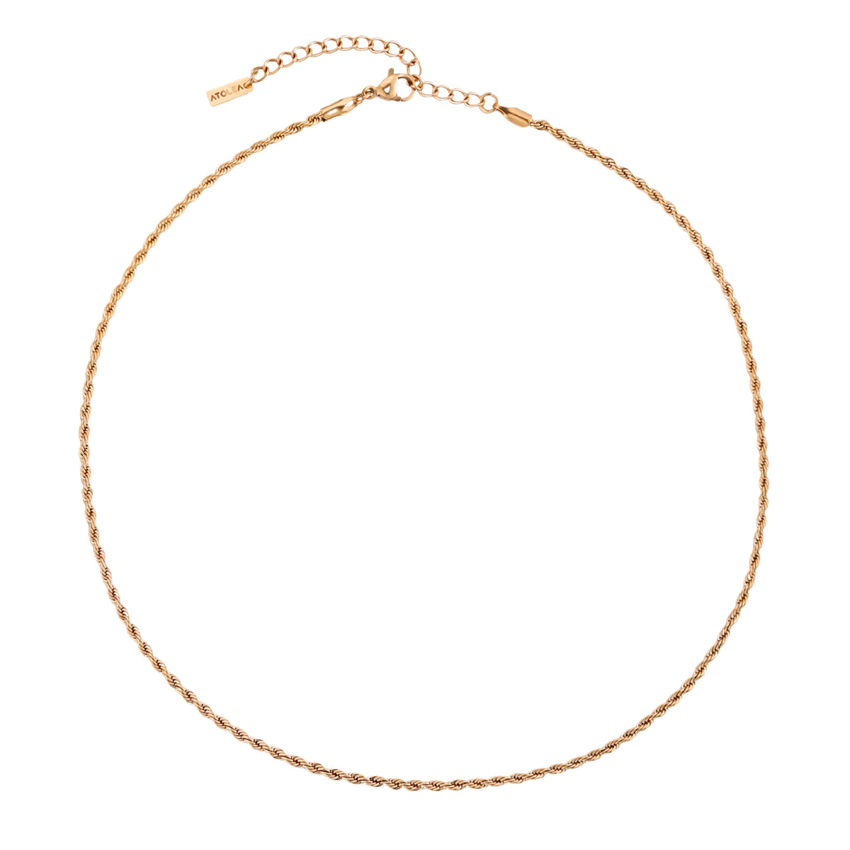 Bruce & Co Calvi – Rope Chain Necklace, 2 mm × 39 cm