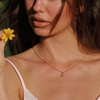 Bruce & Co Rose – Oval Pink Cubic Zirconia Necklace