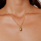 Bruce & Co Scarab Pendant Necklace, 22 mm, Steel