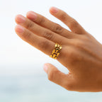 Bruce & Co Openwork Fish Band Ring, 10 mm, Steel