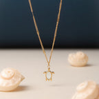 Bruce & Co Guardian – Mother of Pearl Turtle Necklace