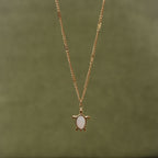 Bruce & Co Guardian – Mother of Pearl Turtle Necklace