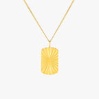 Bruce & Co Seaside – Sunburst Tag Pendant Necklace
