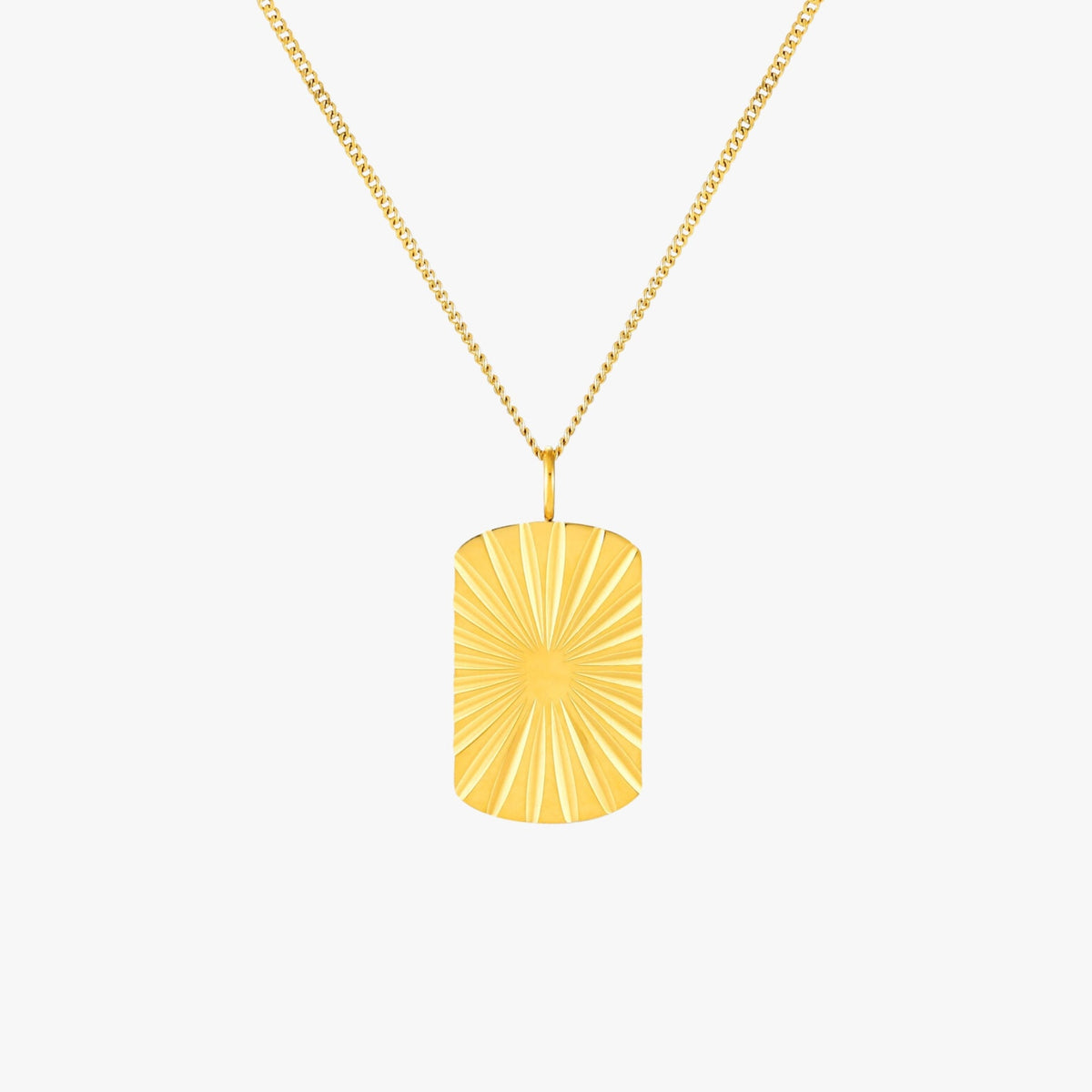 Bruce & Co Seaside – Sunburst Tag Pendant Necklace