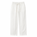 Selvaro white linen trousers front ghost mannequin