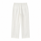 Selvaro white linen trousers back ghost mannequin