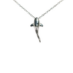 Bruce & Co Shark Pendant Necklace, 45 cm, Steel
