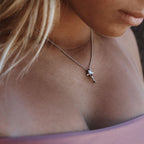 Bruce & Co Shark Pendant Necklace, 45 cm, Steel