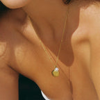 Bruce & Co Reversible Shell and Pearl Pendant Necklace