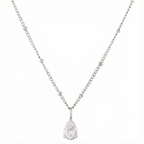 Bruce & Co Astra – White Teardrop Pendant Necklace