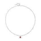 Bruce & Co Round CZ Birthstone Necklace, 9 mm