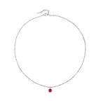 Bruce & Co Round CZ Birthstone Necklace, 9 mm
