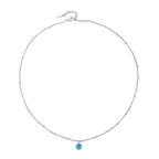 Bruce & Co Round CZ Birthstone Necklace, 9 mm