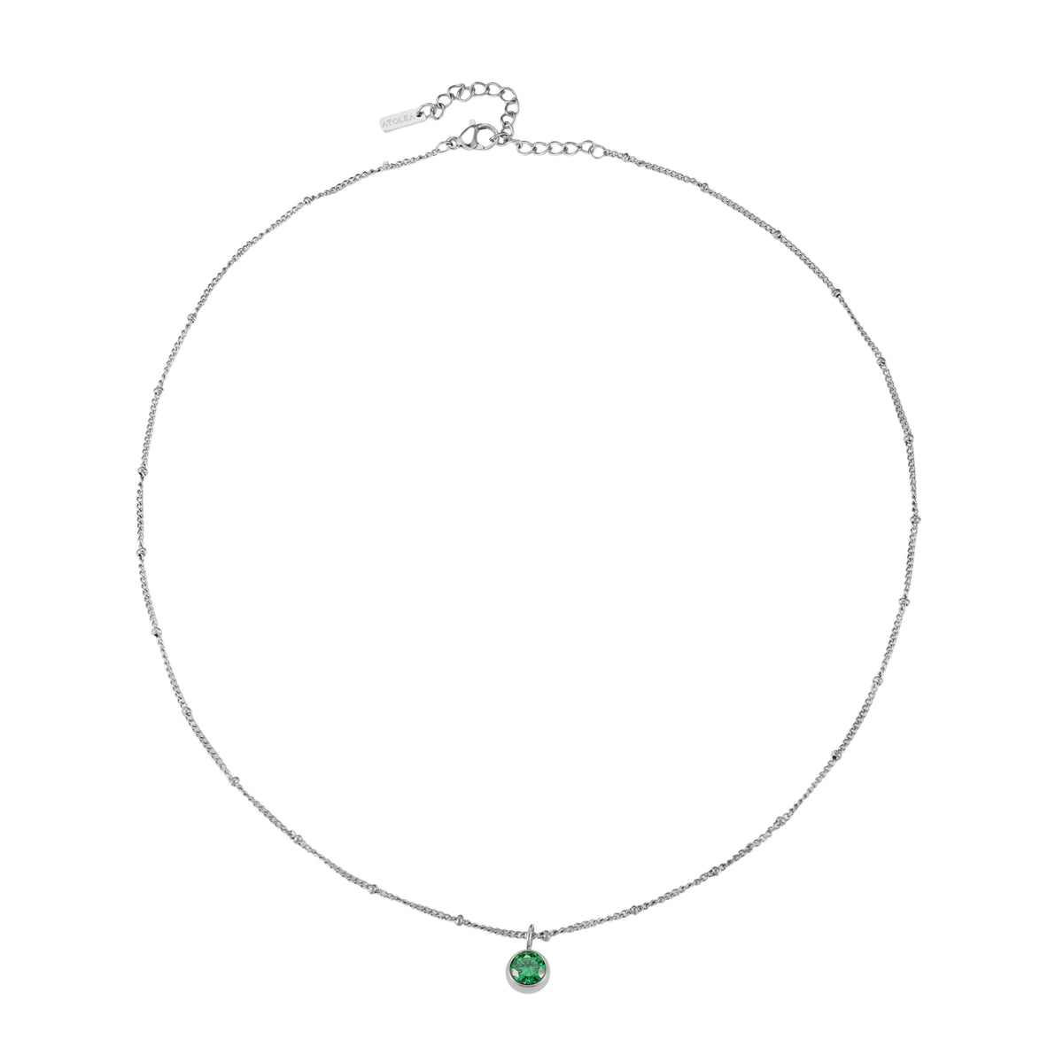 Bruce & Co Round CZ Birthstone Necklace, 9 mm