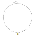 Bruce & Co Round CZ Birthstone Necklace, 9 mm