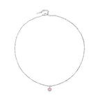 Bruce & Co Round CZ Birthstone Necklace, 9 mm