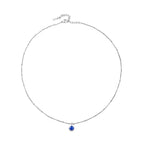 Bruce & Co Round CZ Birthstone Necklace, 9 mm