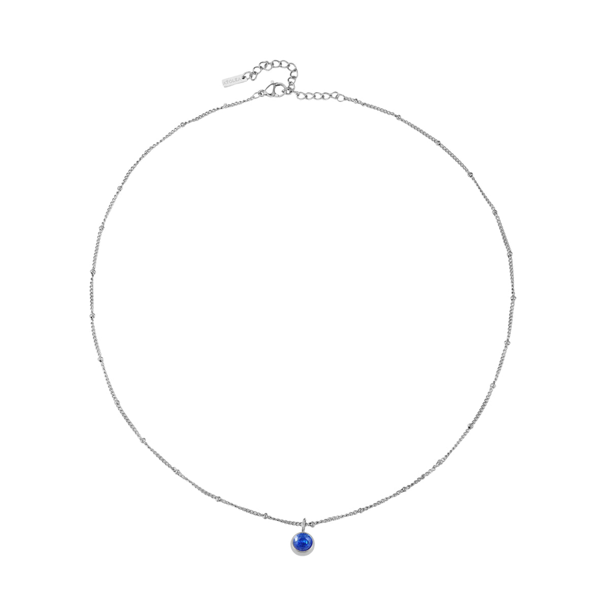 Bruce & Co Round CZ Birthstone Necklace, 9 mm