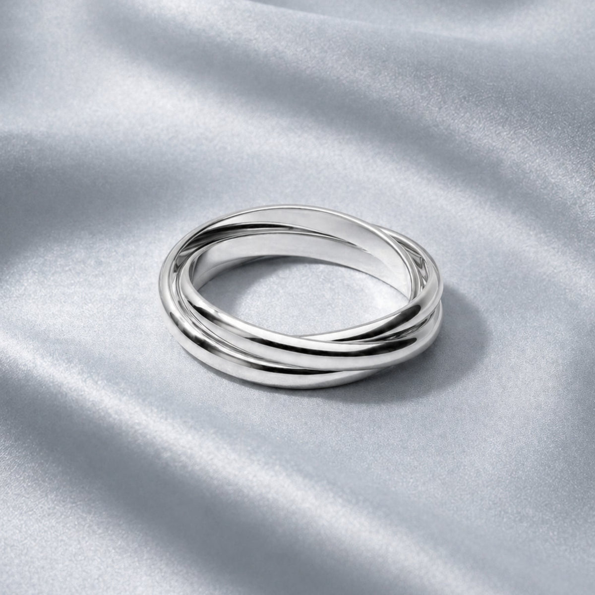 Bruce & Co Bond – Triple Interlocking Band Ring, Steel