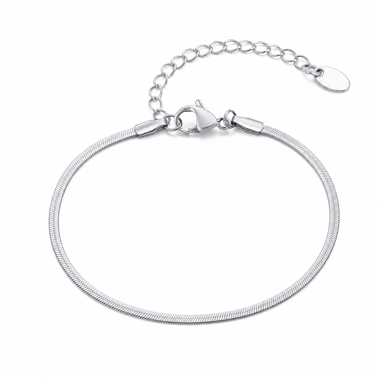 Silver stainless steel bracelet BR-1277S