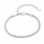 Silver stainless steel bracelet BR-1278S