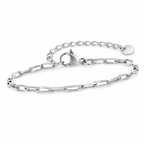 Silver stainless steel bracelet BR-1515S