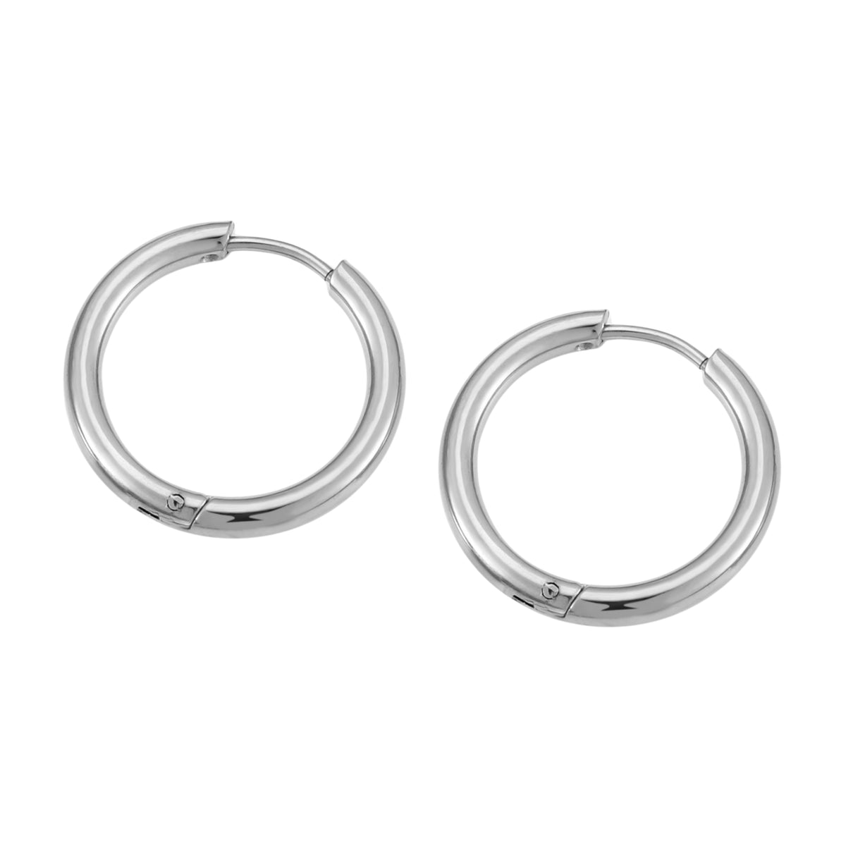 Bruce & Co Classic Plain Hoop Earrings, 14–21 mm