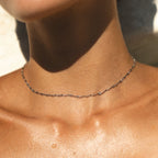 Bruce & Co Dainty – Fine Metal Station Choker, 39 cm