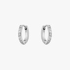 Bruce & Co Zirconia Huggie Hoop Earrings, 13 mm