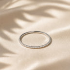Bruce & Co Glimmer – Fine Half-Set Zircon Band Ring