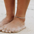 Bruce & Co Kauai – Herringbone Anklet, 4 mm × 22 cm