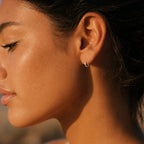 Bruce & Co Tiny Plain Huggie Hoops, 8 mm Inside Diameter