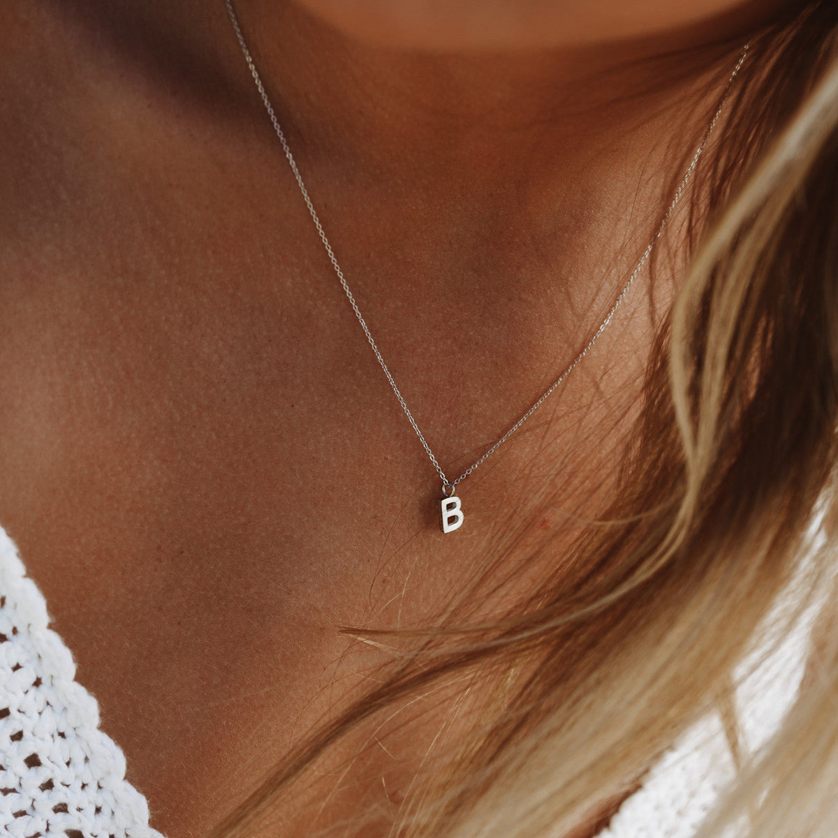 Bruce & Co Initial Letter Pendant Necklace, A–Z, 45 cm